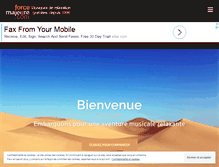 Tablet Screenshot of forcemajeure.com